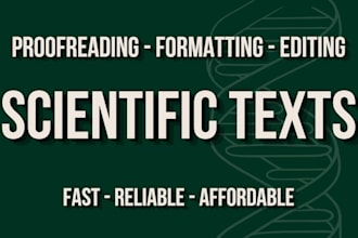 proofread and format your scientific paper or manuscript