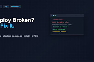 fix python docker deployment and dependency errors