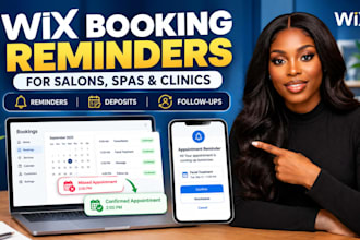 set up wix bookings reminders and no show automation