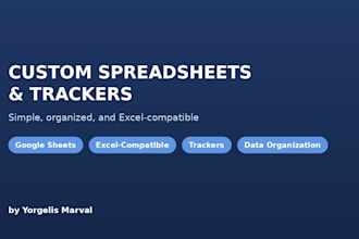 create custom spreadsheets and trackers