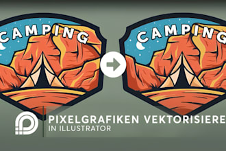 vektorisierung, bildnachzeichnung, logo redesign und vektor konvertierung