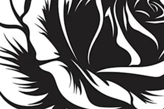 create traditional tattoo flash art with original drawing