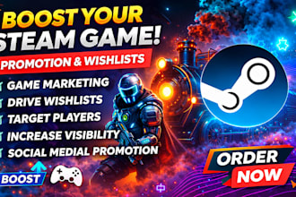 steam game promotion, steam game wishlist, steam game marketing