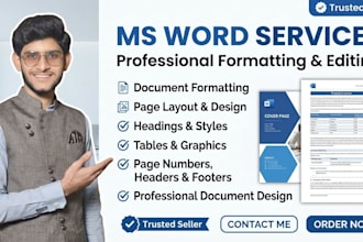 professionally format, edit and design your microsoft word documents
