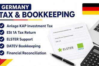 file germany anlage kap investment tax, est 1a, elster, datev and financial bk