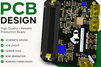 design pcb schematics, layouts, gerber files, and bom