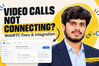 fix webrtc issues and integrate audio and video calls into your website