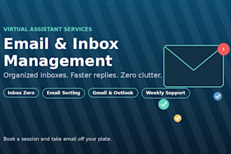 manage your gmail inbox and provide virtual assistant services