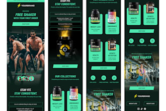 fitness and supplement email campaign design