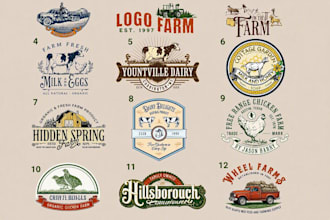 design unique farm or ranch logo