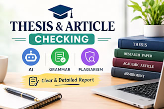 check thesis and articles for ai, grammar and plagiarism