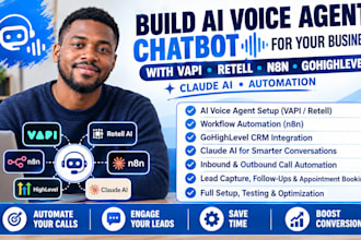 build ai voice agent chatbot for your business with vapi retell n8n gohighlevel