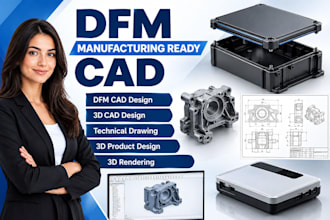 do 3d cad design with cad drawings product renderings 3d product models dfm cad