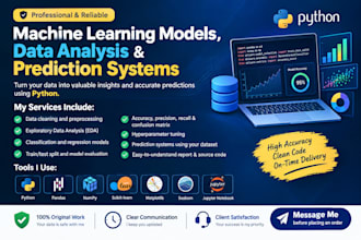 build machine learning models, data analysis and prediction systems