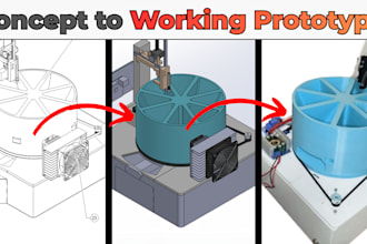 design and prototype mechanical parts, gears, and enclosures