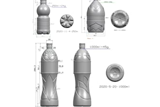 do 3d bottle design mold and 3d model plastic mold frame container manufacturing