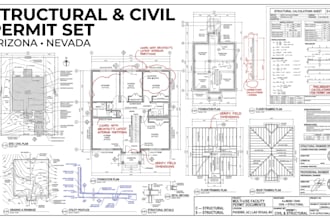 handle your structural and civil engineering permit set for arizona, nevada