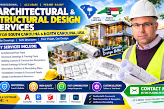 create architecture and structural drawing in south carolina, north carolina USA
