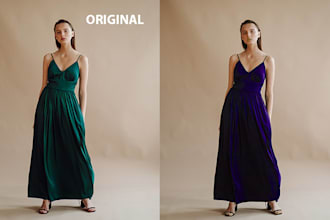 photo editing, color change, and color match