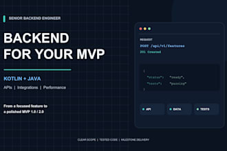 build kotlin backend apis and features for your mvp