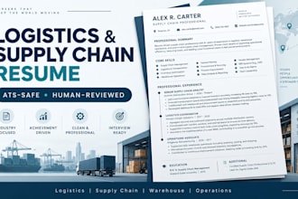 write your ats safe logistics and supply chain resume