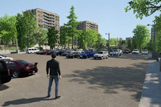 a custom open world car game of your neighborhood