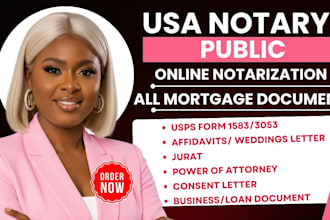 notarize your documents online, US notary public, florida notary, usps form 1583