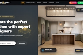 develop a modern responsive react website