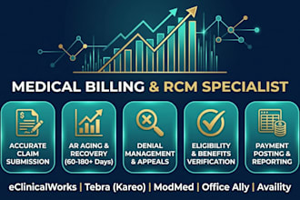 handle US medical billing, rcm, ar recovery, and denial management