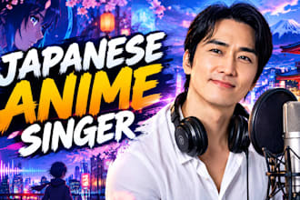 sing professional male japanese vocals for your anime or jpop song
