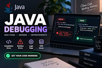 debug and fix errors in your java code