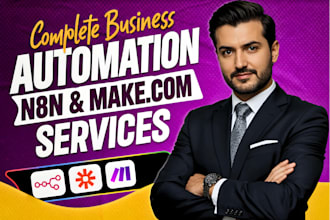 build n8n automation, n8n workflow, make ai automation or n8n ai agent
