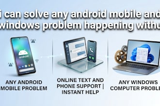 help you to any problem with android and windows