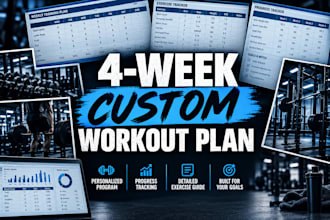 make a custom workout program for your goals and needs