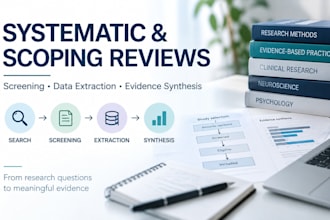 support your systematic or scoping review