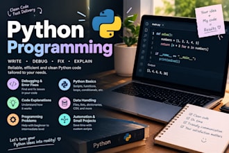 write, debug and fix python code