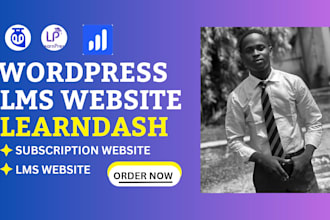 build wordpress elearning lms website with learndash and tutor lms