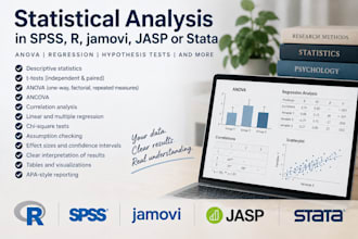 perform anova, regression and statistical analysis in spss, r