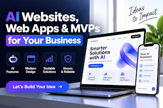 build your ai website, web app or mvp