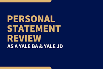 perfect your personal statement and supplements for top tier universities