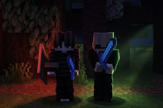 make a minecraft thumbnail