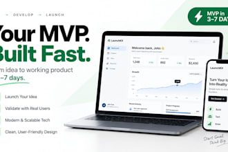 build your mvp web app in 3 to 7 days