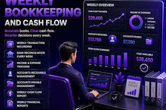 manage your weekly bookkeeping and cash flow