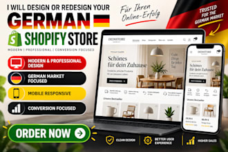 redesign and design your german shopify store