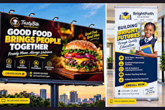 billboard banner design signage banner outdoor rollup banner design billboard