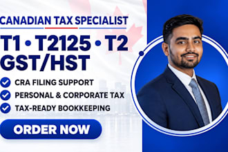 file canada t1 with t2125, t2 corporate tax and gst hst returns with cra