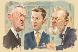 draw a political or satirical cartoon