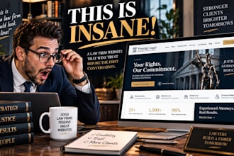 design a lawyer website, law firm, legal and attorney website built to win trust