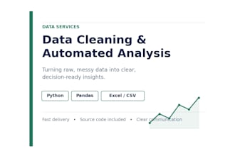 automate and analyse your data