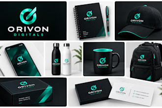 design a custom logo brand identity and branding kit for film production company